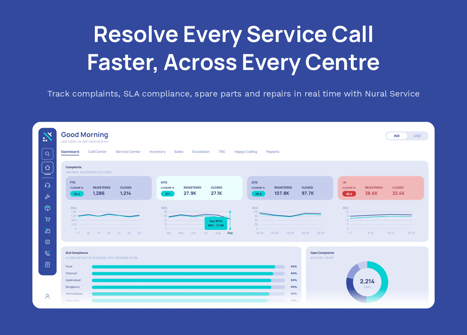 Nural service management software gallery image