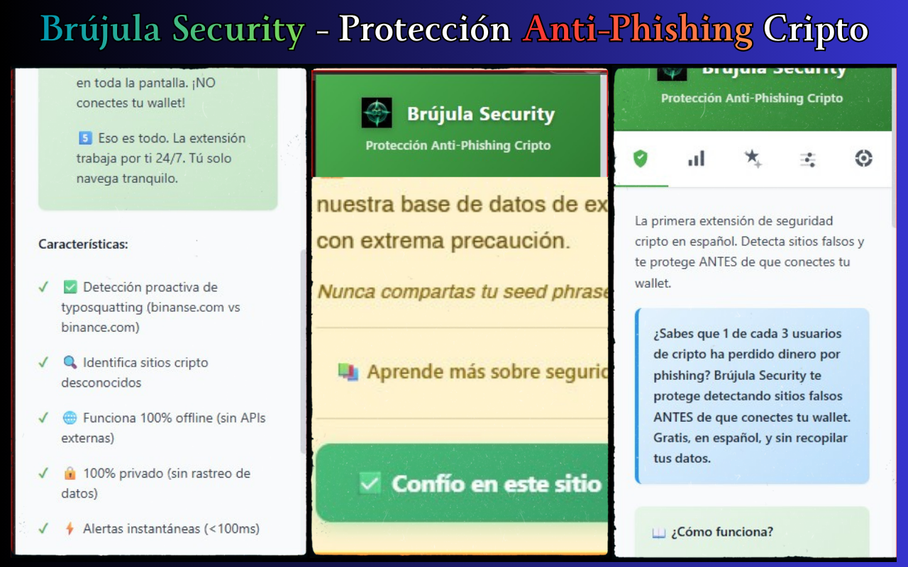 Brújula Security - Screenshot 2 showing product features and functionality