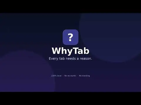 WhyTab – Intent-Based Tab Manager gallery image