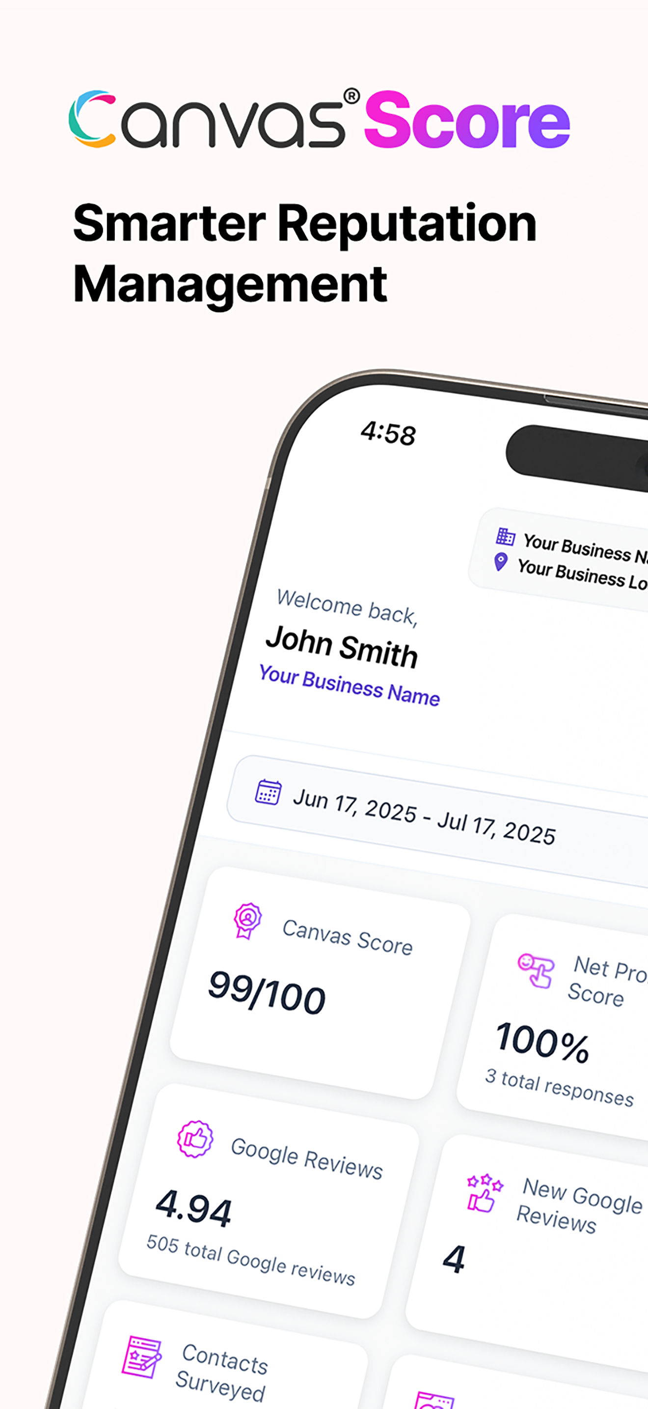 Canvas® Score - Automate Reviews. Drive Referrals. Grow Smarter. media 3