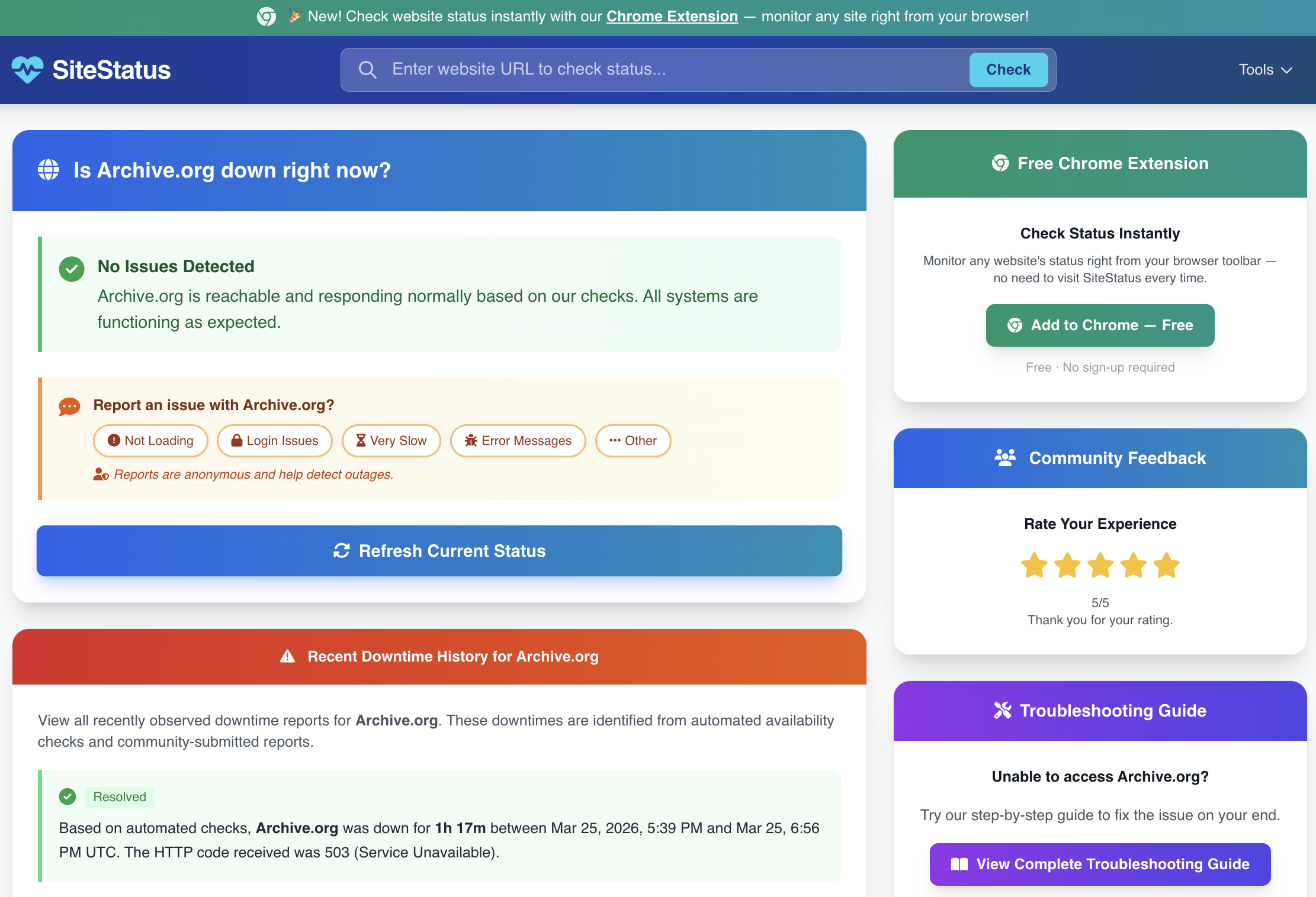 SiteStatus.org