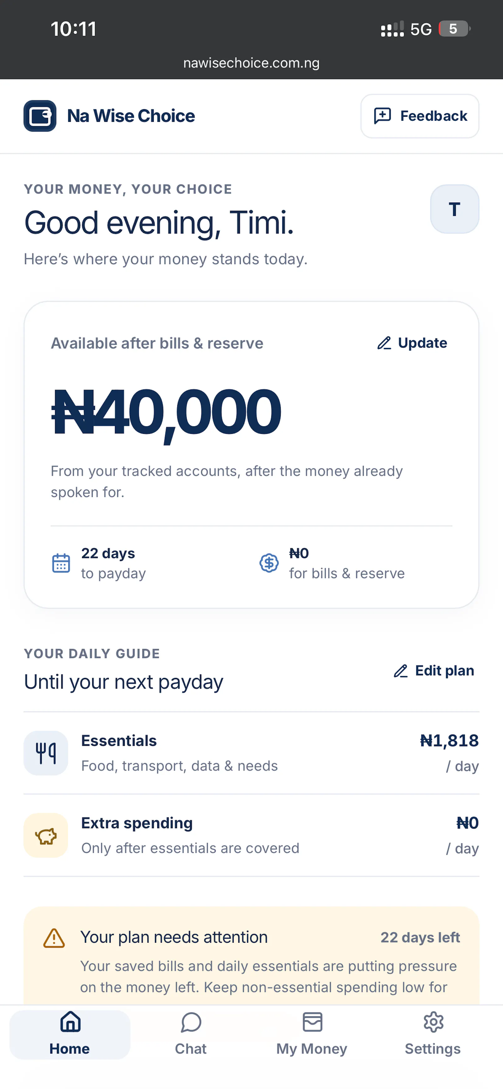 Na Wise Choice — Your money companion screenshot 1