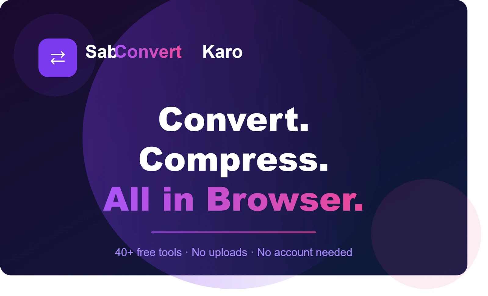 SabConvertKaro – 40+ Free File Tools screenshot 1