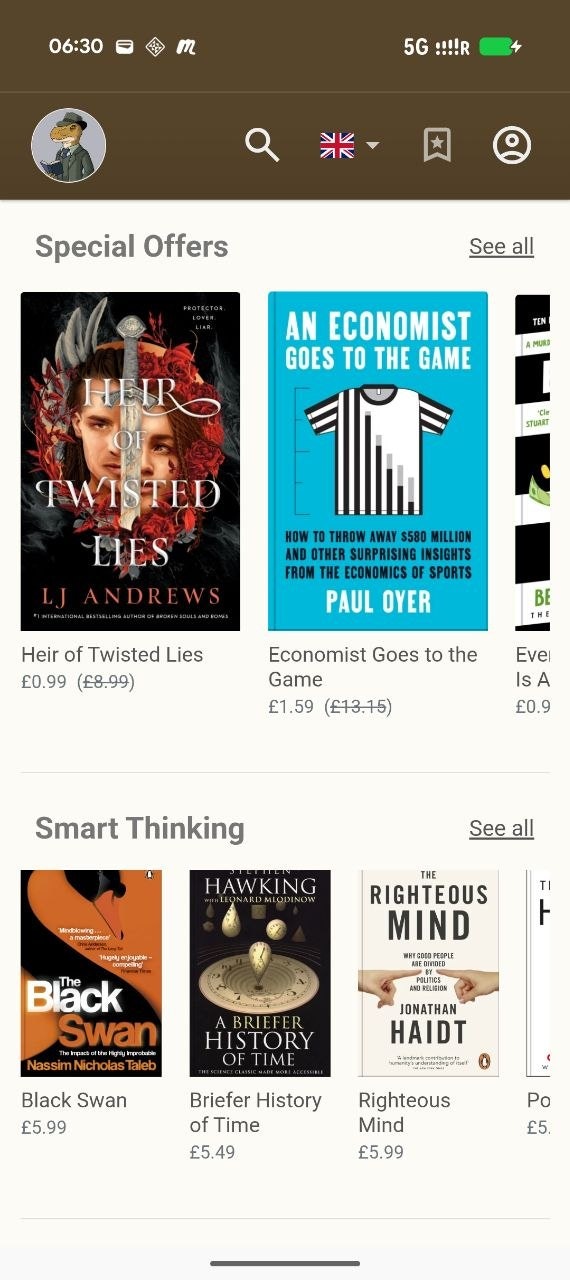 Readino eBook store gallery image