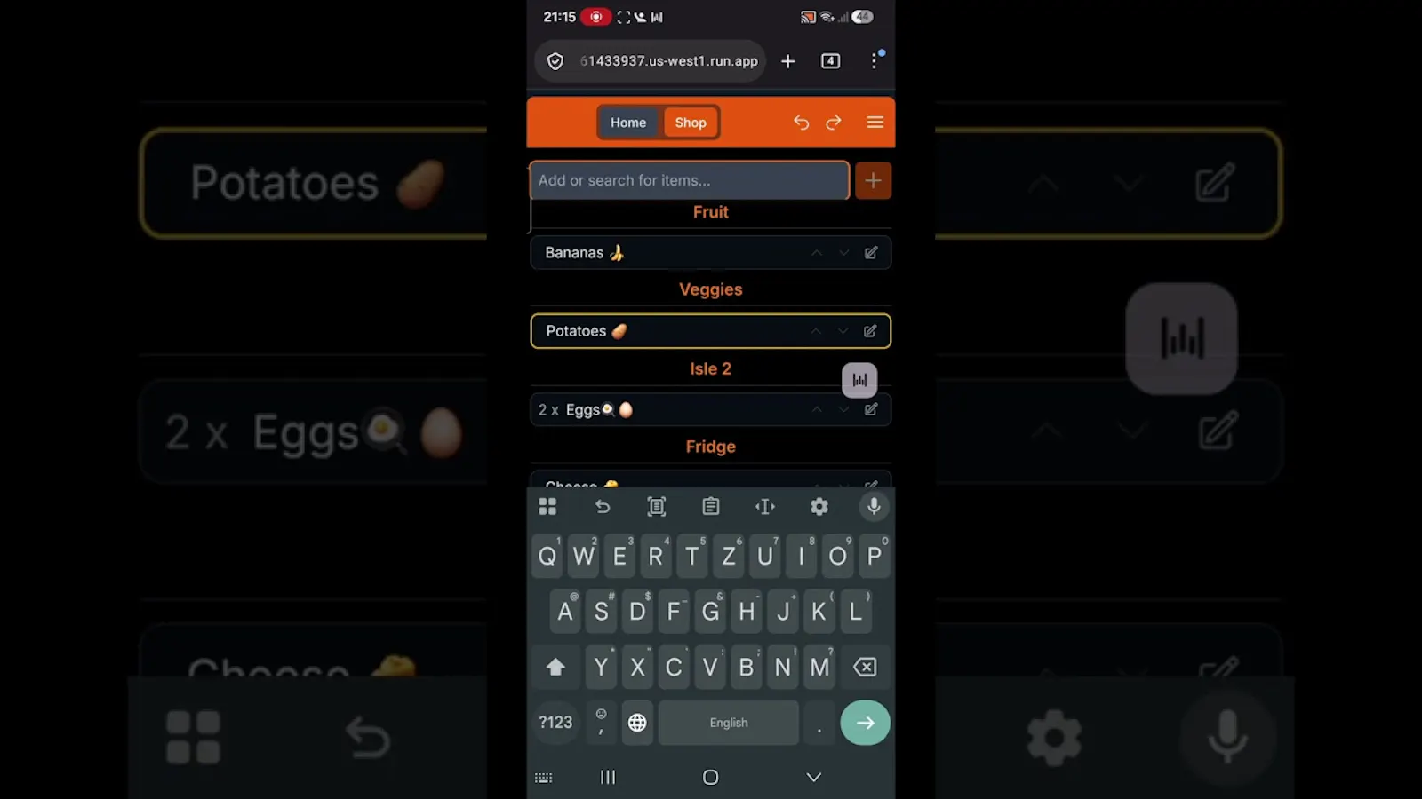 Lys Shopping List screenshot 1 (video preview)