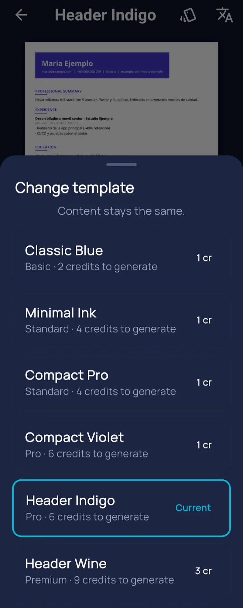 HireSnap — AI Resume & CV Builder screenshot 7
