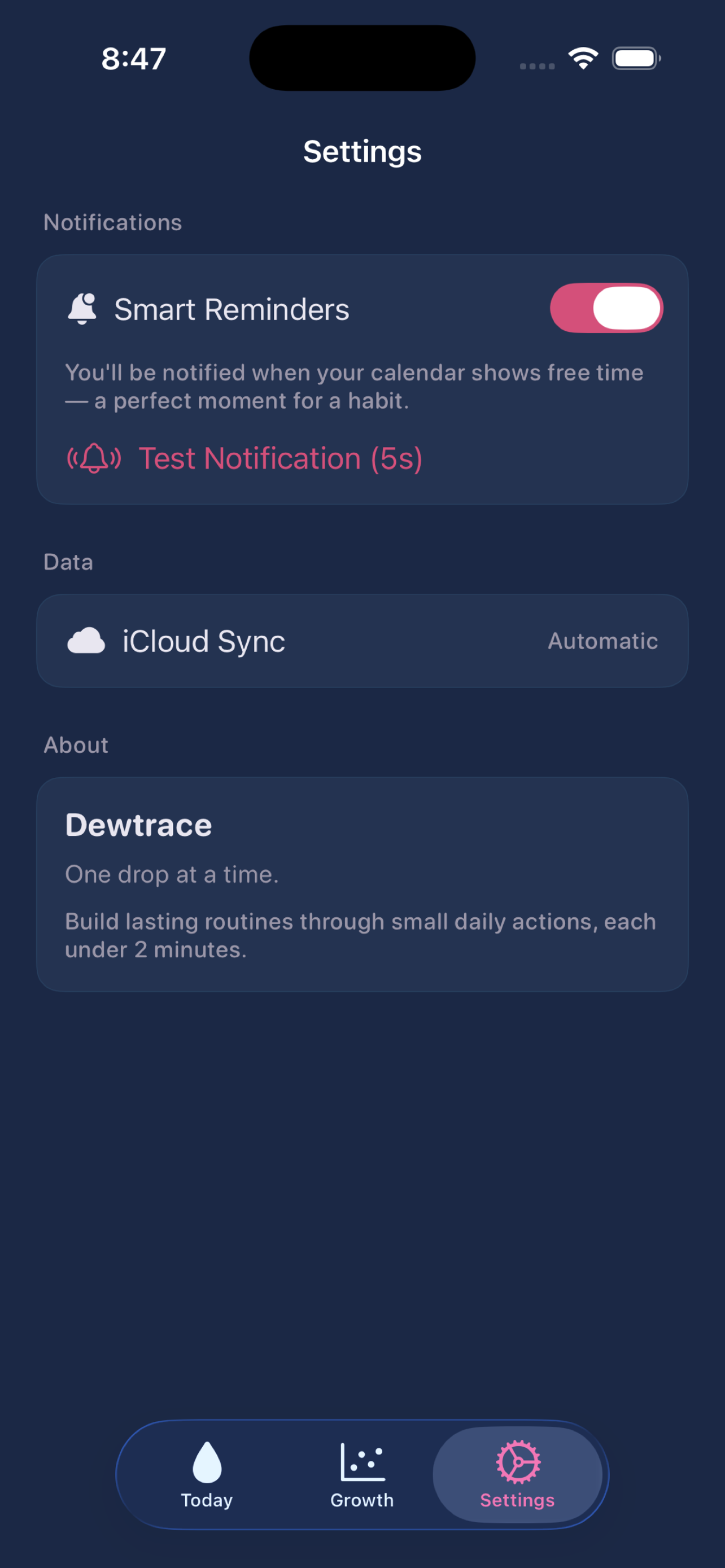 Dewtrace — One drop at a time. - Screenshot 5 showing product features and functionality