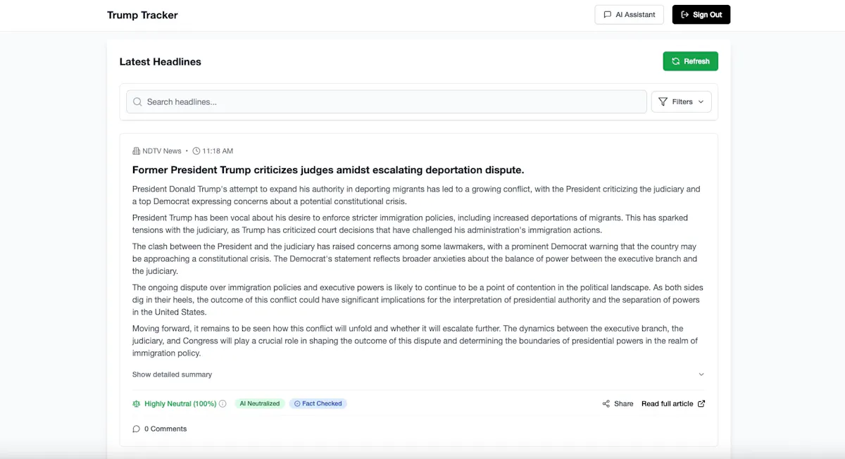 Trump Tracker