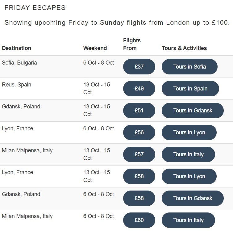 Friday Escapes gallery image