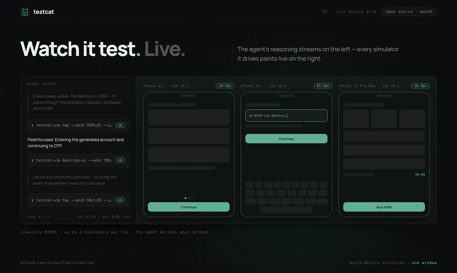 testcat screenshot 3
