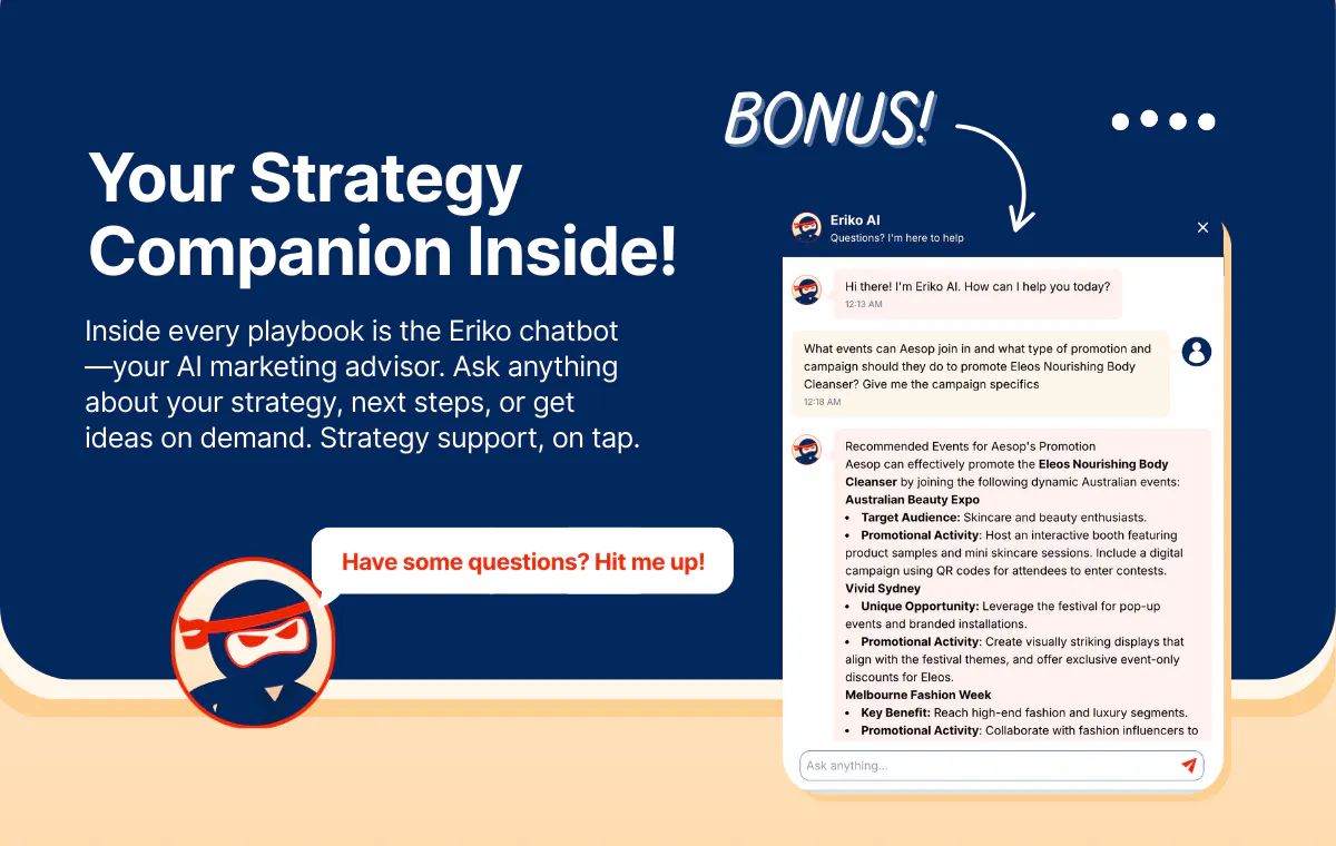 Eriko AI Marketing Playbook Generator gallery image