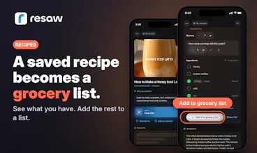 resaw: Organize Saved Posts gallery image