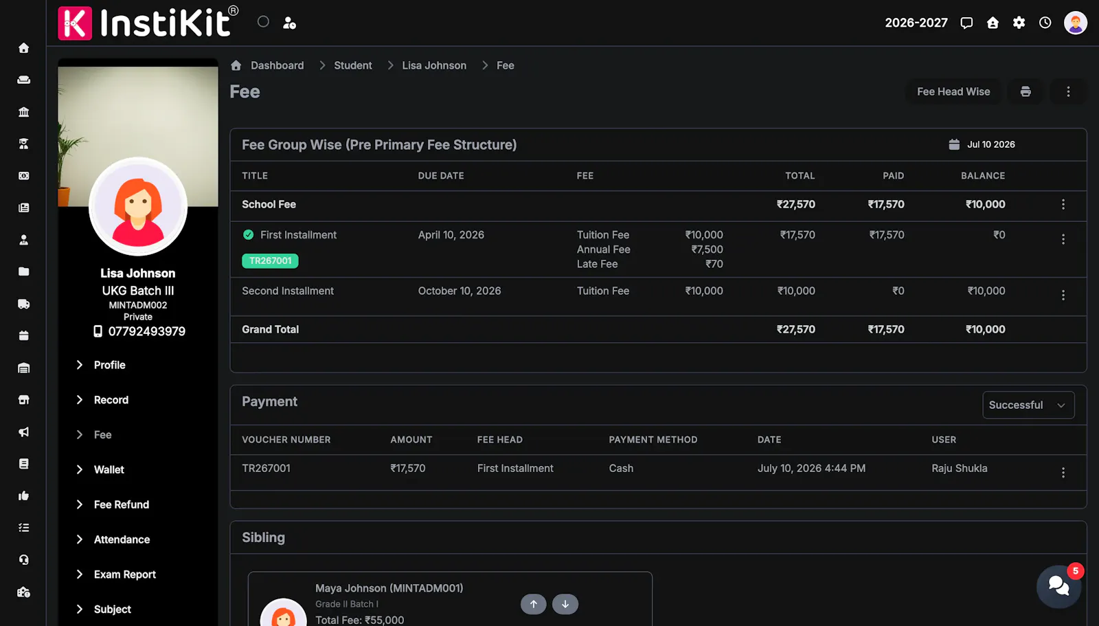 InstiKit School ERP screenshot 4