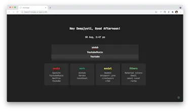 Minimal Startpage gallery image
