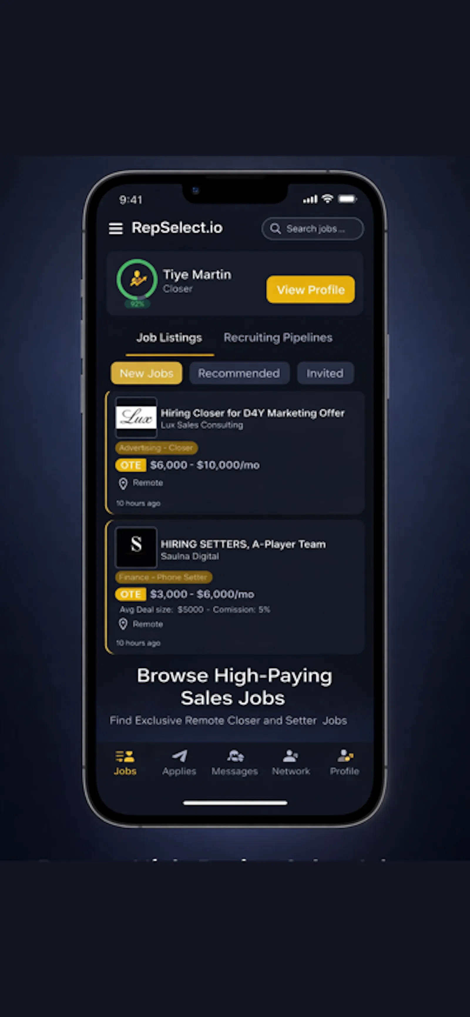 RepSelect.io screenshot 2