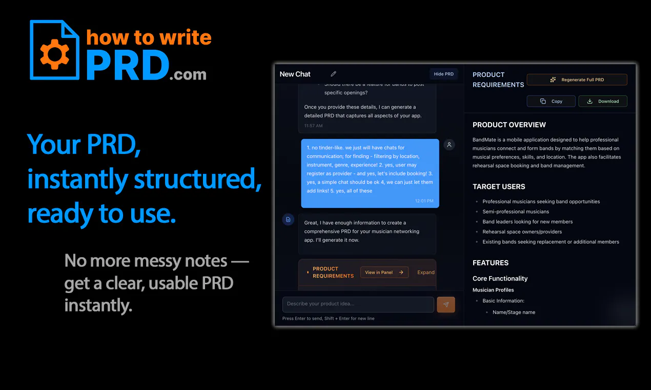 How to Write PRD gallery image