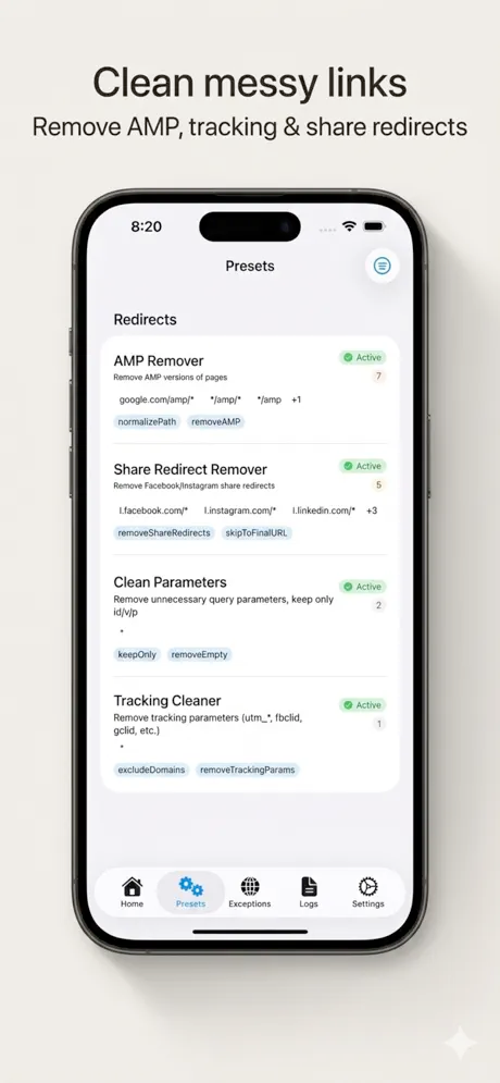 Open Links in Apps - Screenshot 3 showing product features and functionality