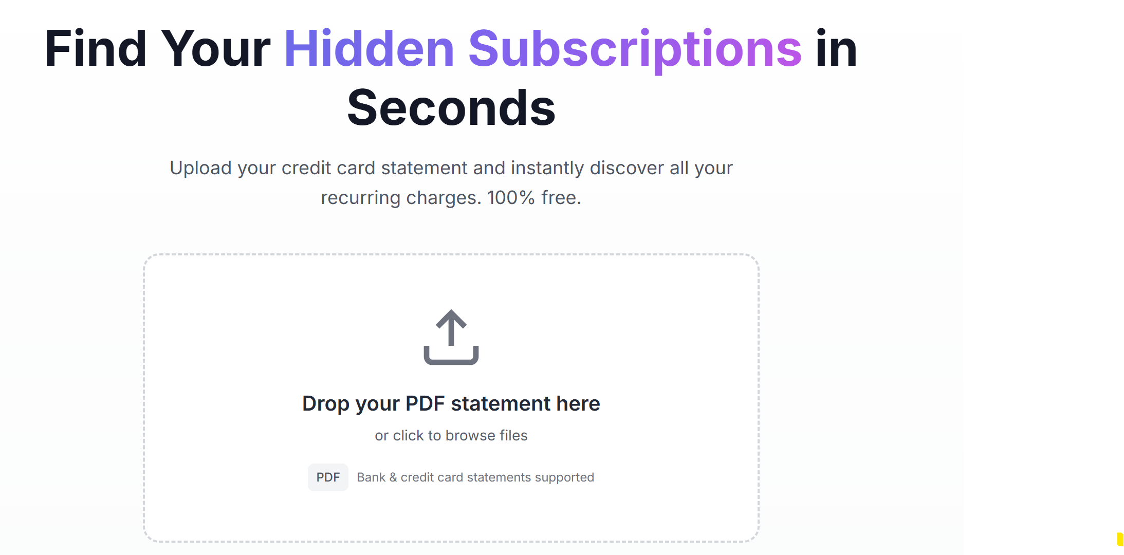 HiddenSubs - Main product screenshot demonstrating key features and user interface