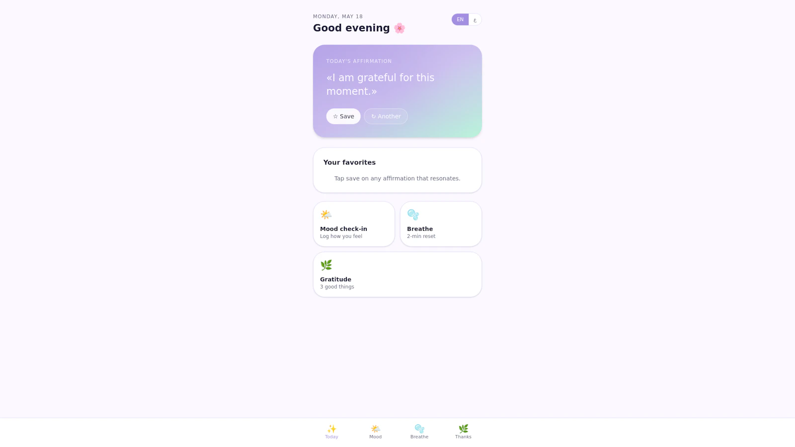 Daily Bright - Mental Health App screenshot 1