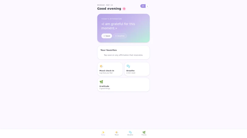 Daily Bright - Mental Health App screenshot 1