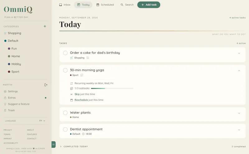 OmmiQ screenshot 2