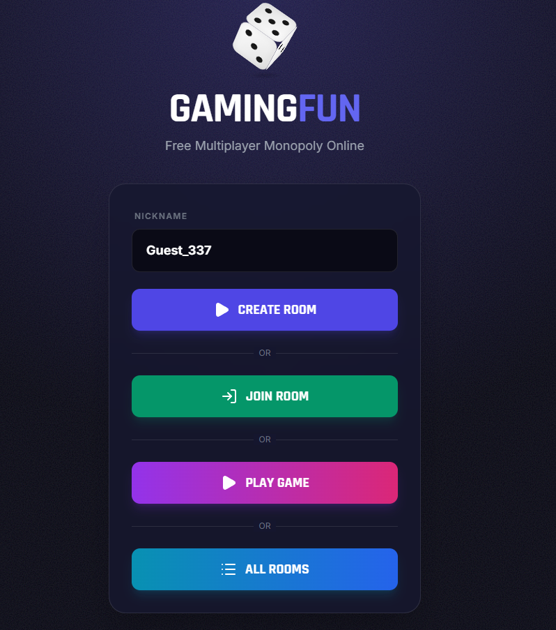 Monopoly - Main product screenshot demonstrating key features and user interface