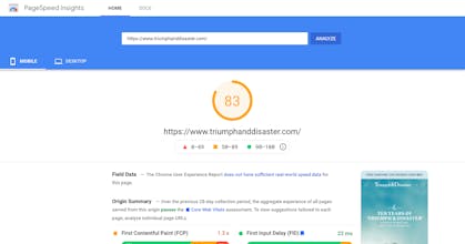 PageSpeed Optimisation gallery image