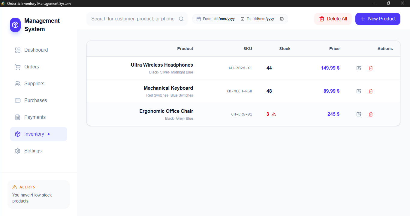 Order and Inventory Management System gallery image