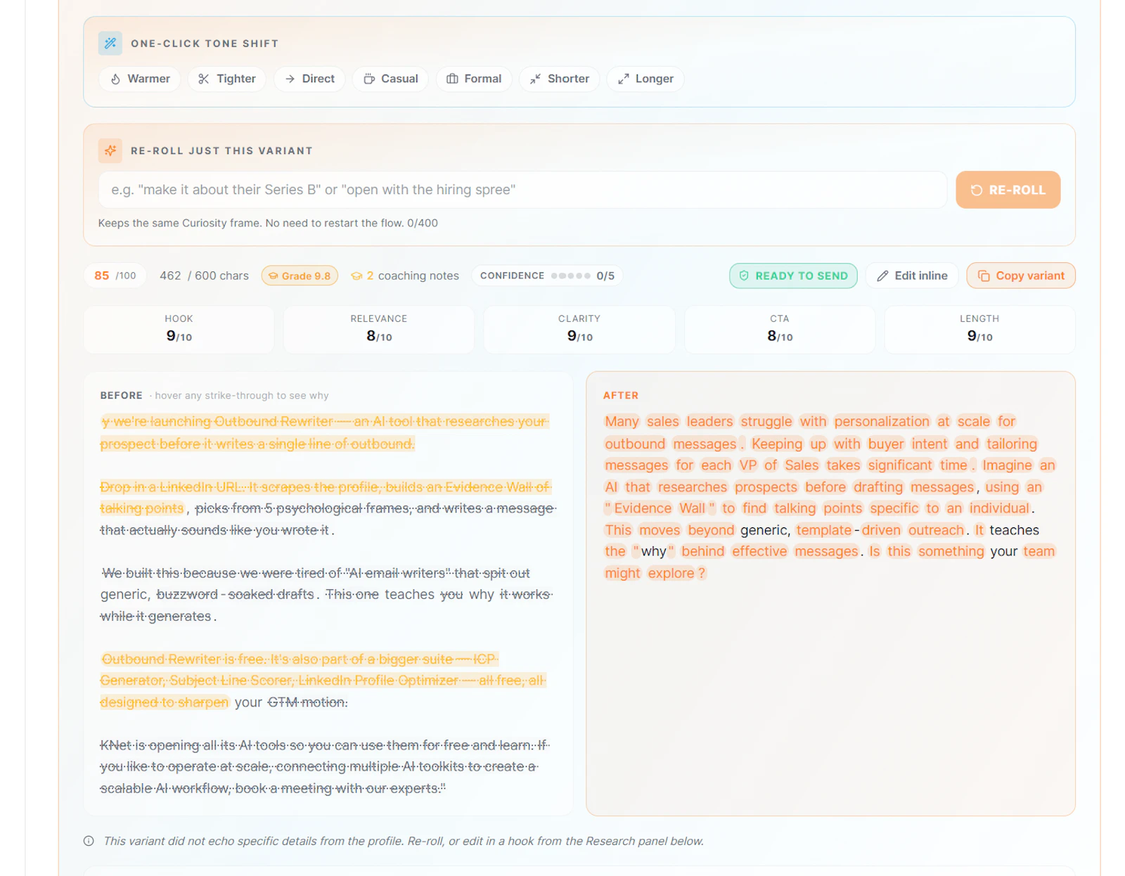 Outbound Rewriter that gets replies screenshot 4