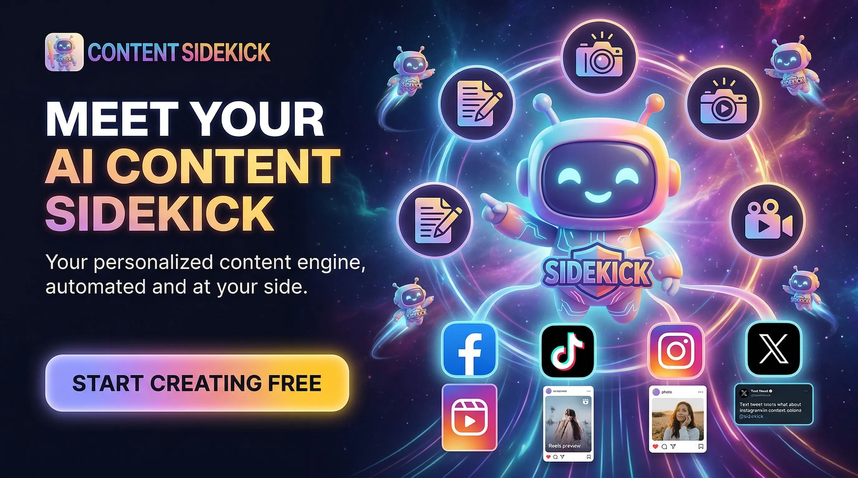 Content Sidekick 제품 배너