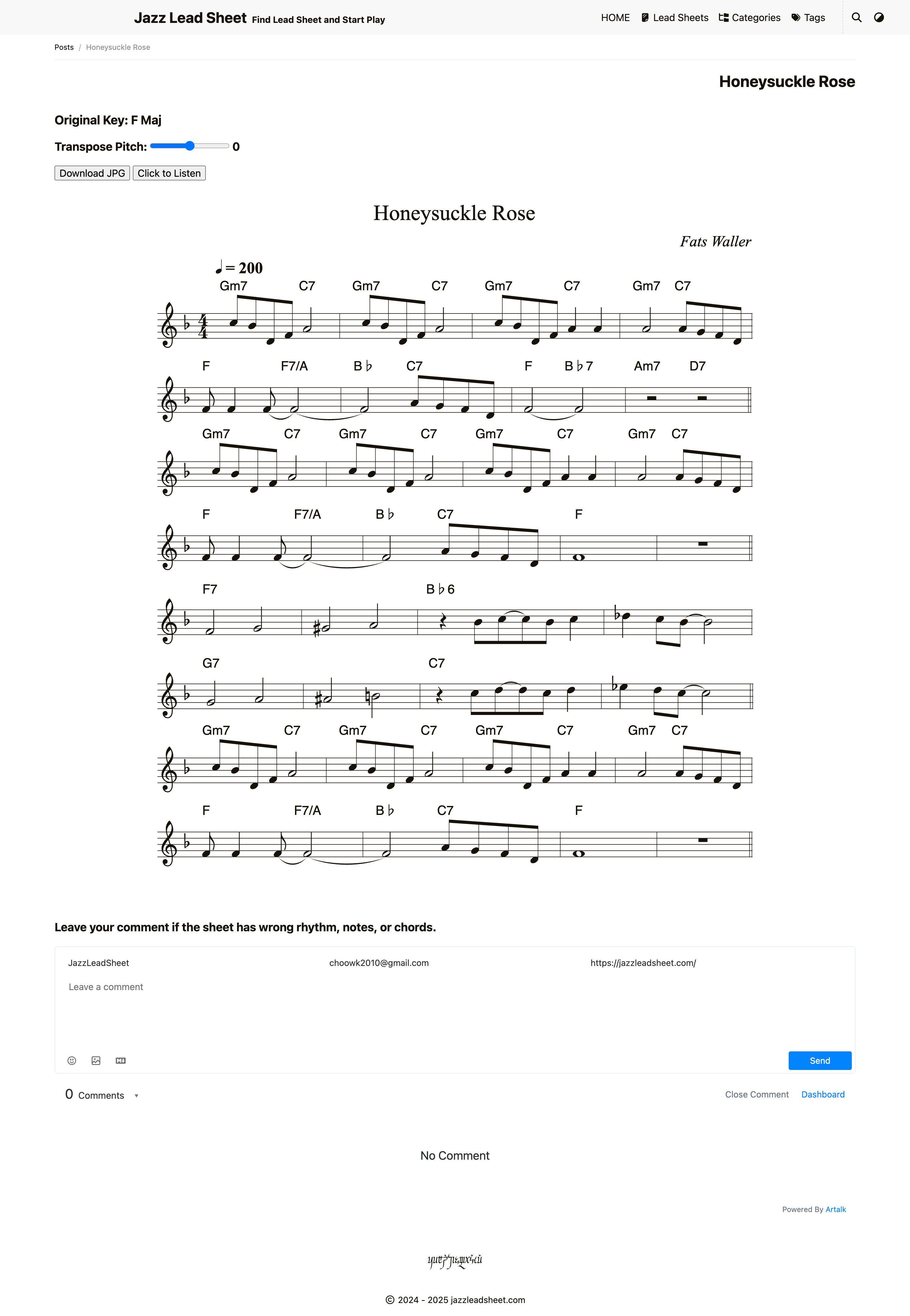 Foglio di piombo jazz - Facile imparare il tuo foglio di piombo jazz media 2