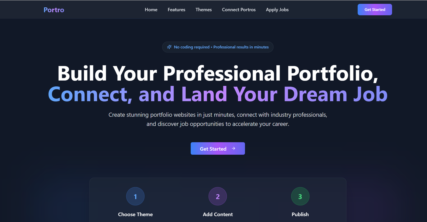 Portro - Main product screenshot demonstrating key features and user interface