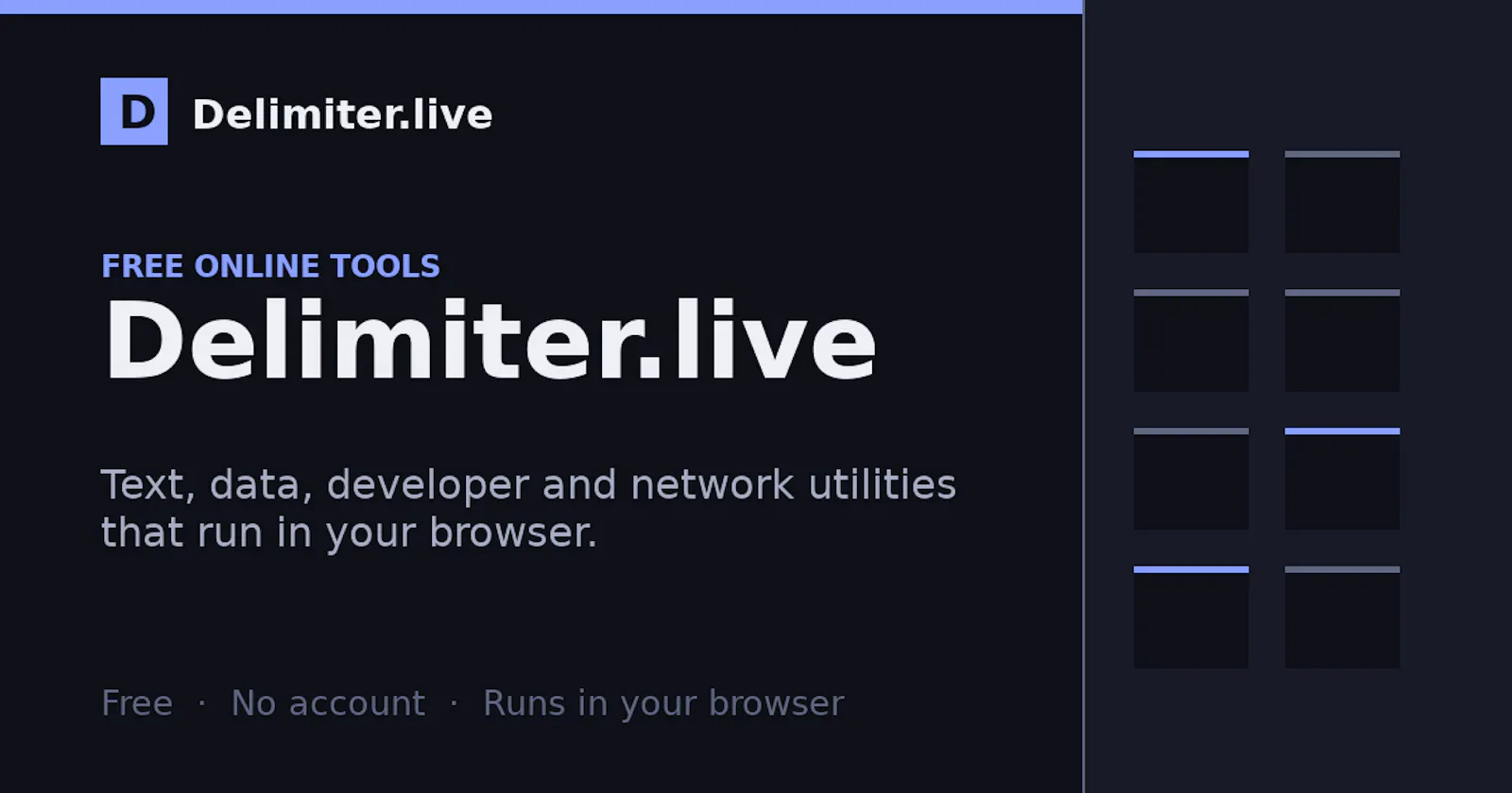 Delimiter.live screenshot 1