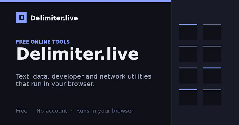 Delimiter.live screenshot 1