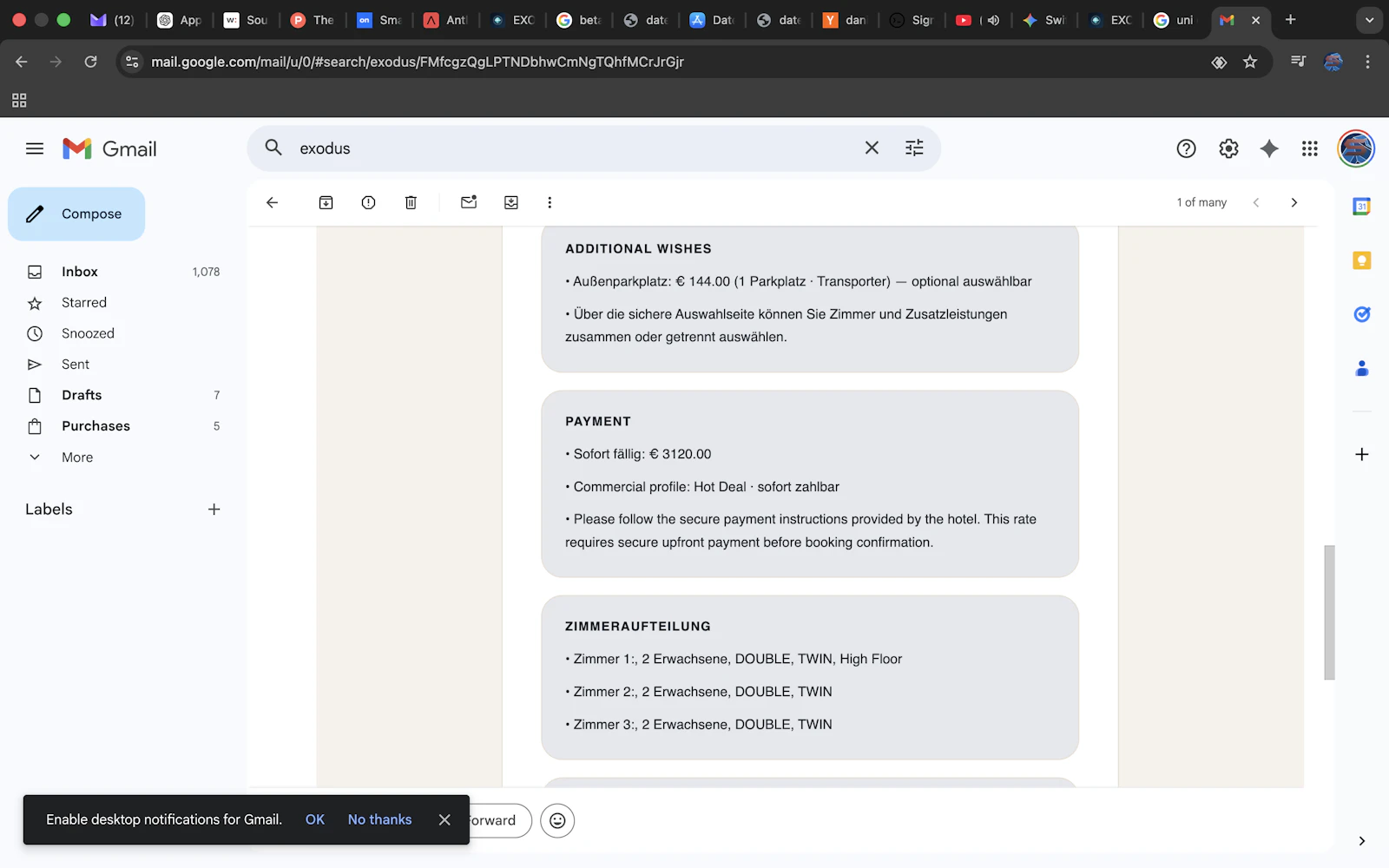 EXODUS Hotel Intelligence screenshot 11