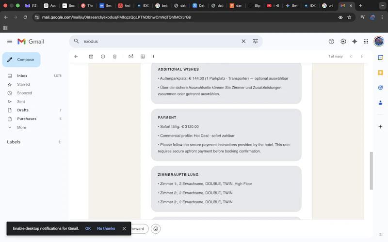 EXODUS Hotel Intelligence screenshot 11