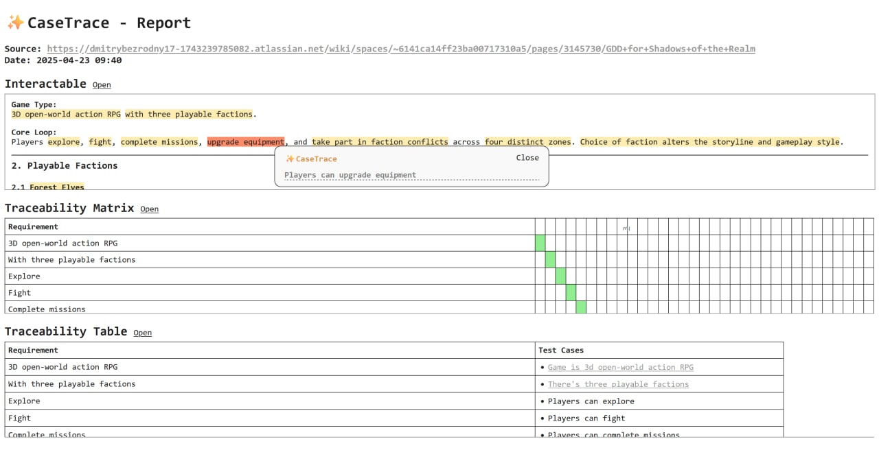 Casetrace - Visualiseer uw testdekking media 3
