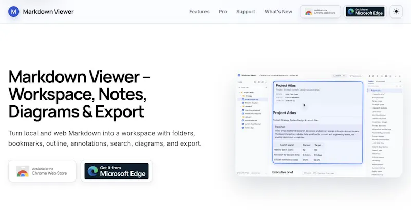 Markdown Viewer screenshot 1