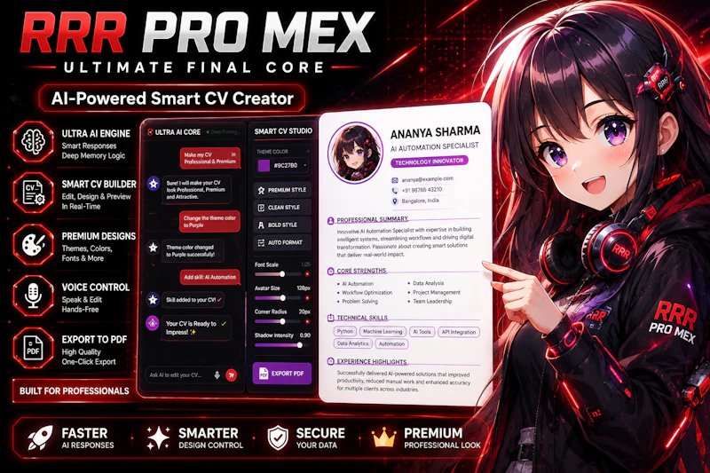 RRR PRO MEX - Ananya AI Engine Hub screenshot 1
