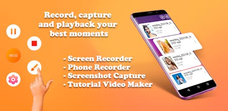 Capture speaker sound, microphone input, and front camera feed simultaneously with IXI Screen Recorder for Android.