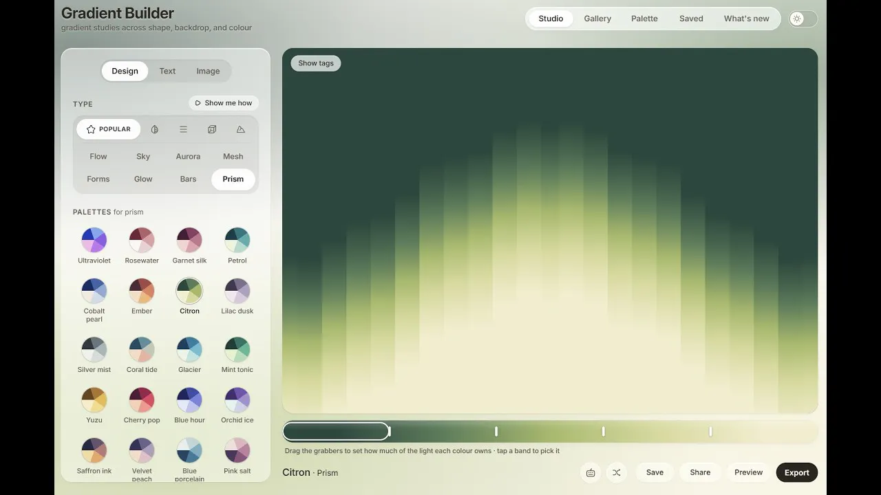 FeralUI Gradient Builder gallery image