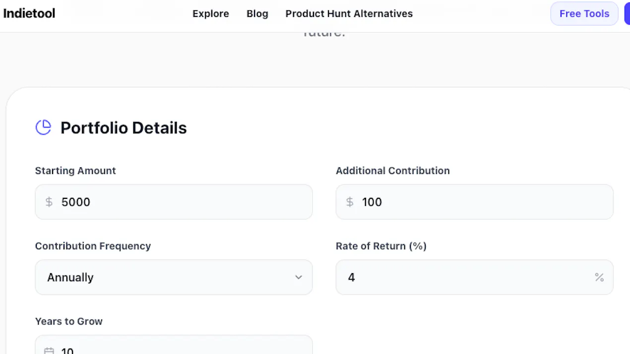 Free Dividend Calculator product