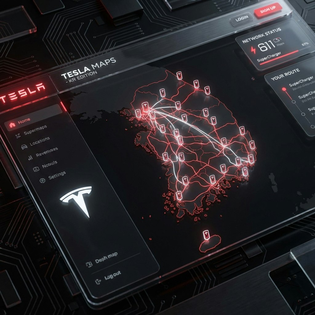 Tesla Map - Main product screenshot demonstrating key features and user interface
