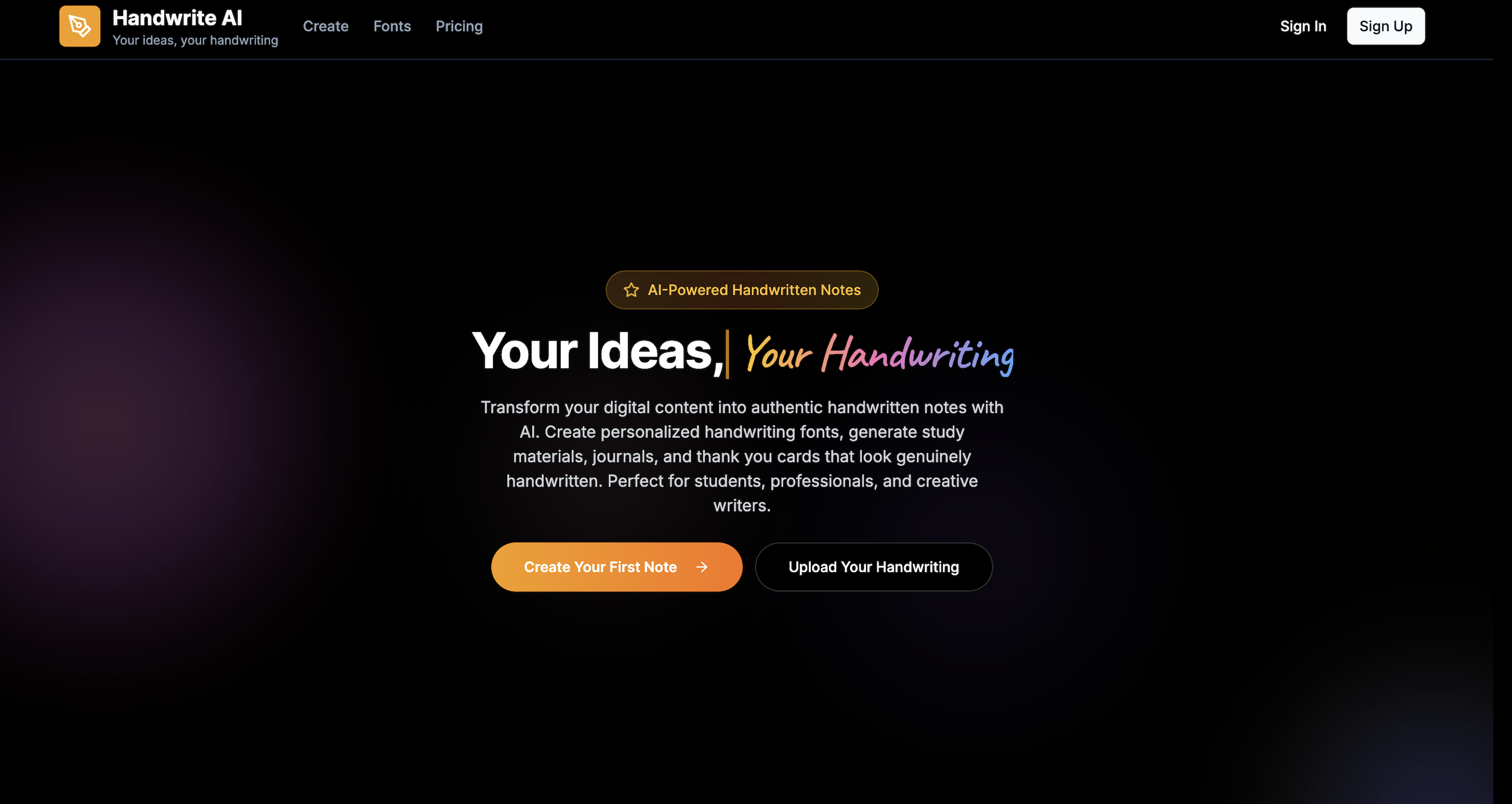 Handwrite AI media 1