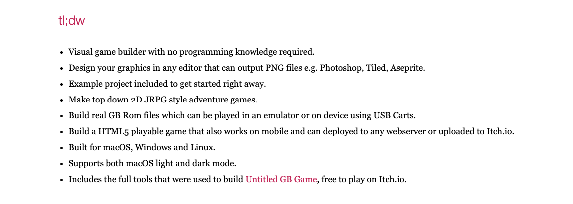 GB Studio gallery image