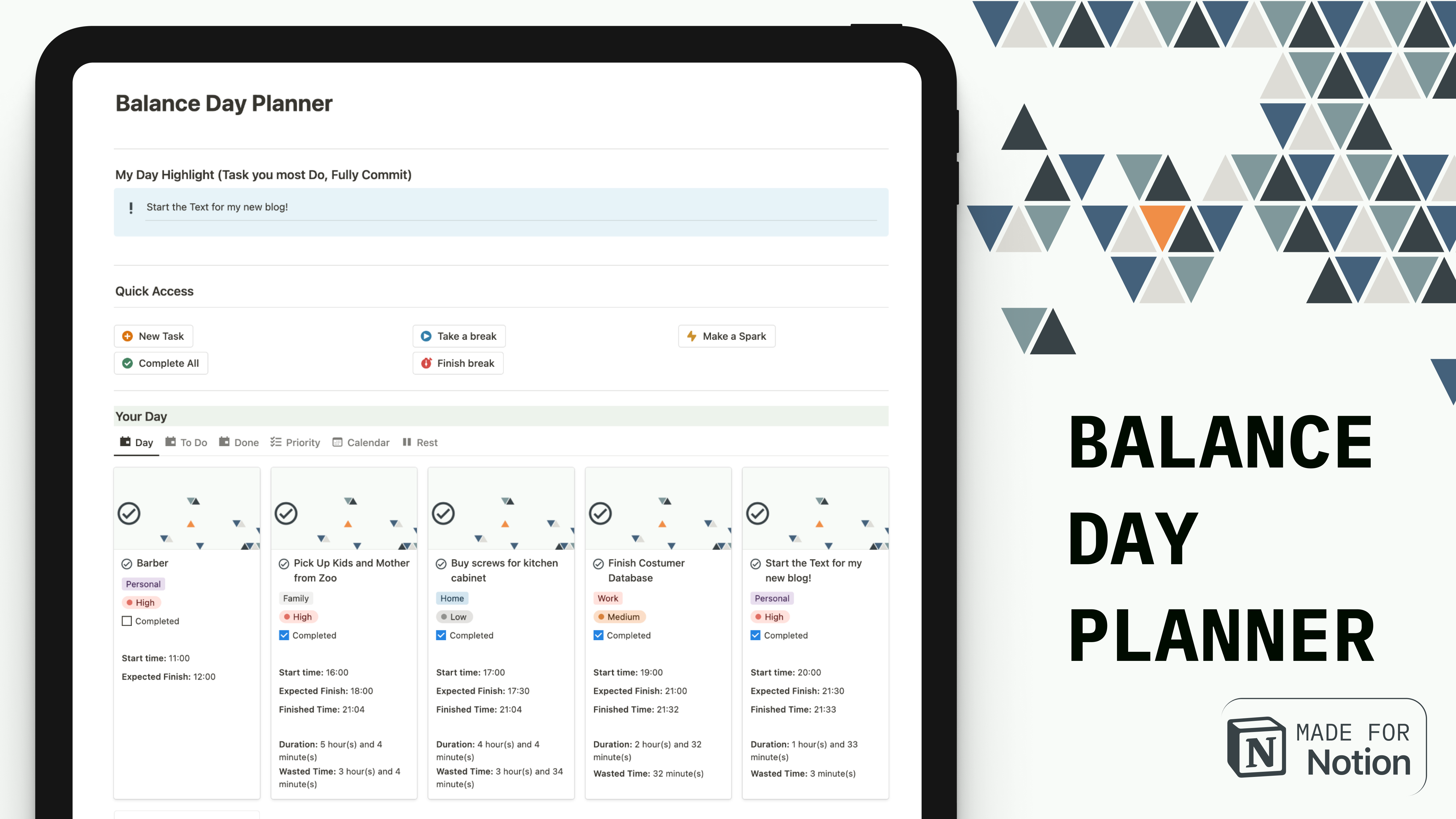 Balance Day Planer Medien 1
