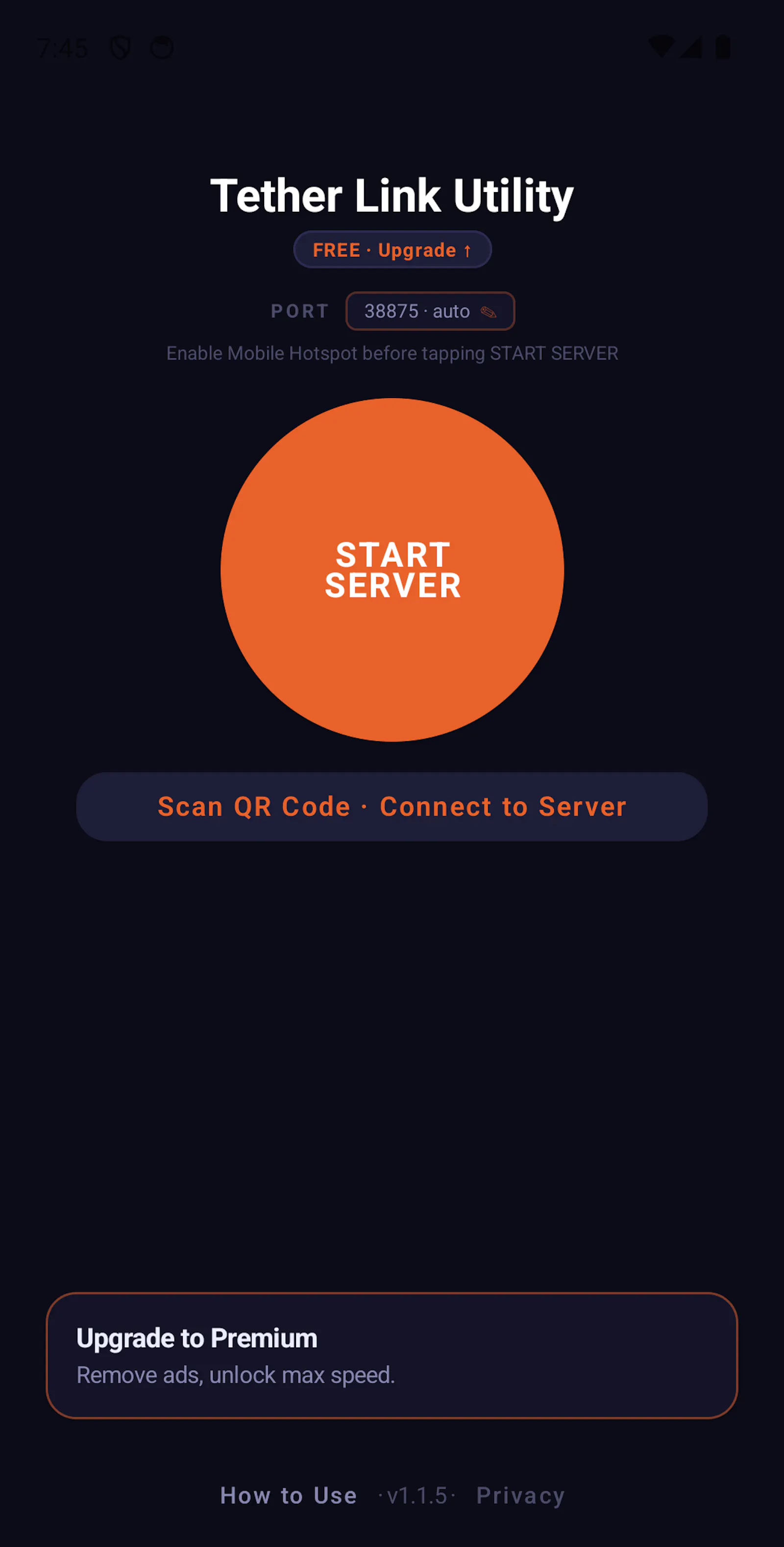 Tether Link Utility screenshot 2