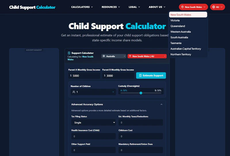 Family Law Calculator Suite screenshot 4
