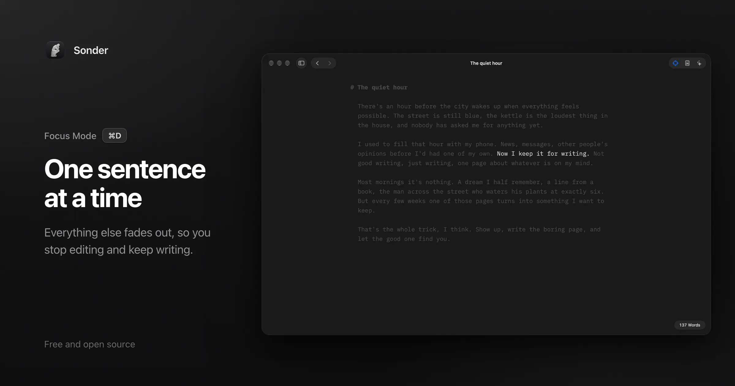 Sonder Markdown Editor gallery image
