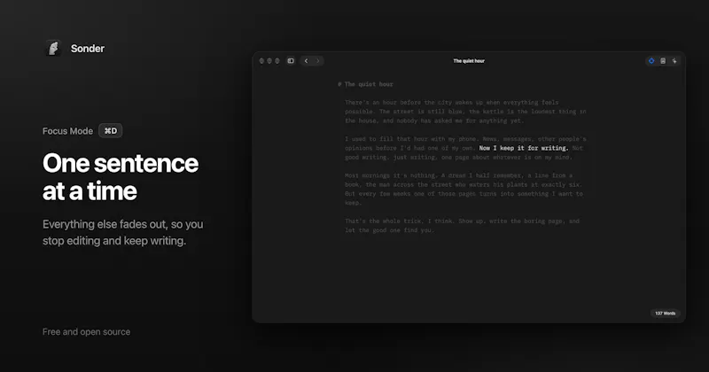 Sonder Markdown Editor screenshot 4